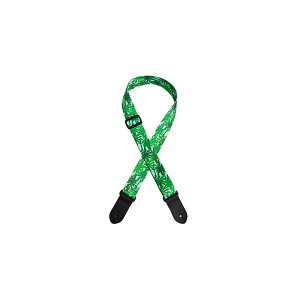 yubNtCf[Z[z1.5 POLYESTER UKULELE STRAP - GREEN PALM TREES PERRI'S (Vi)