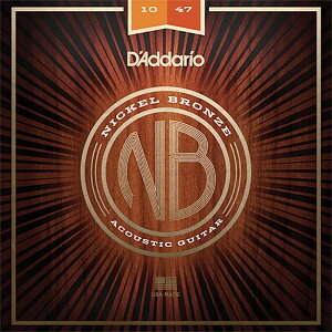 Nickel Bronze Wound Acoustic Guitar Strings [NB1047/Extra Light�C 10-47] D�fAddario (�V�i)