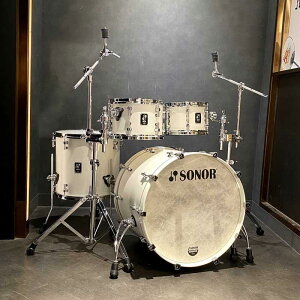 SQ1 Series 4pc Drum kit -Satin Pure White-[BD22�CTT10�CTT12�CFT16] SONOR (�V�i)