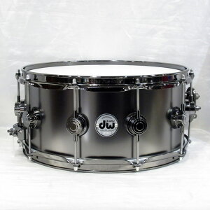 DRVD6514SVNBK [Collector's Satin Black Over Brass Snare 14×6.5 / Black Nickel Harare] dw (Vi)