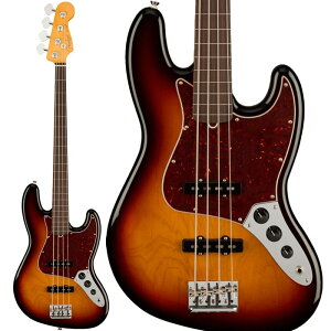 American Professional II Jazz Bass FRETLESS (3-Color Sunburst/Rosewood) ylグOiiz yubNtCf[Z[z Fender USA (Vi)