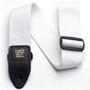 White Polypro Guitar Strap [#P04036] ERNIE BALL (�V�i)