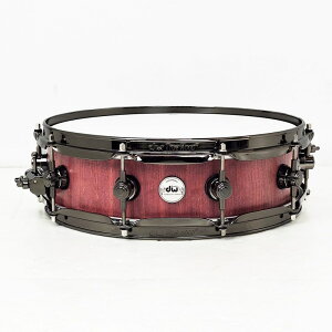 DRU20414SSN101[Collector's PURE Purpleheart Pi Snare Drum/14×3.14/Natural Satin Oil w/Black Nickel Harare] dw (Vi)
