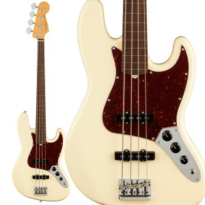 American Professional II Jazz Bass FRETLESS (Olympic White/Rosewood) ylグOiiz Fender USA (Vi)