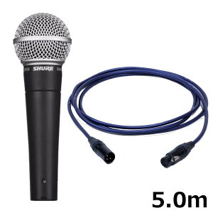 SM58-LCE�yPASSGO BLUE�}�C�N�P�[�u���Z�b�g(XLR-XLR)5.0m�z(��ԃ_�C�i�~�b�N�}�C�N)(�������K�i2�N�ۏ�)(�V���A)(SM58LCE) SHURE (�V�i)