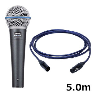 BETA 58A-J�yPASSGO BLUE�}�C�N�P�[�u���Z�b�g(XLR-XLR)5.0m�z(BETA58A)(�������K�i2�N�ۏ�)(�V���A)(�_�C�i�~�b�N�}�C�N) SHURE (�V�i)