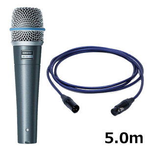 BETA 57A-J�yPASSGO BLUE�}�C�N�P�[�u���Z�b�g(XLR-XLR)5.0m�z(�������K�i2�N�ۏ�)(�V���A)(�_�C�i�~�b�N�}�C�N)(BETA57A) SHURE (�V�i)