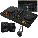 翌日配達 DDJ-FLX4 + ヘッドホン + DM-40D スピーカーセット 【Power DJ'sオリジナル DDJ-FLX4初心者DJスタートガイド…