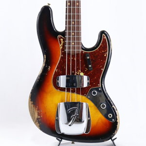 2024 Custom Collection Time Machine 1961 Jazz Bass Heavy Relic (Super Faded/Aged Bleached 3 Color Sunburst) Fender Custom Shop (Vi)
