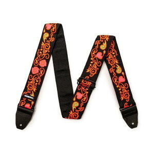 JH23 JIMI HENDRIX BLACKLIGHT MONTEREY ORANGE STRAP Dunlop (Jim Dunlop) (�V�i)