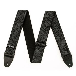 JACQUARD BLACK SERPENTINE STRAP D67-32 Dunlop (Jim Dunlop) (�V�i)