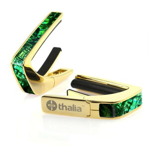 �y�V���i�zExotic Shell Series 24K Gold Emerald Green Abalone �^���A�J�| Thalia Capo (�V�i)