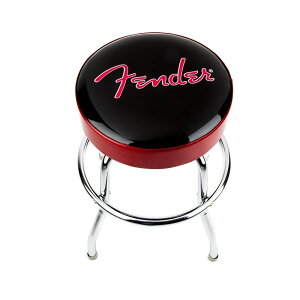 Fender Red Sparkle Logo BarstoolC Black and Red Sparkle 24 [9192022004] Fender USA (Vi)