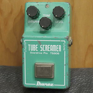VINTAGE TS-808 Tube Screamer Overdrive Pro Large Case '81 Ibanez (���B���e�[�W ���g�p������)