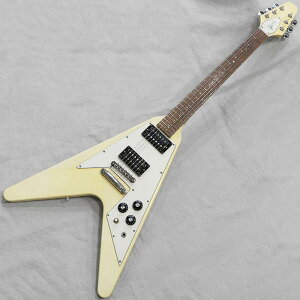 VINTAGE Flying V '83 Polaris White Gibson (Be[W gp)