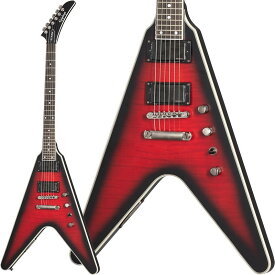 Dave Mustaine Prophecy Flying V Figured (Aged Dark Red Burst)【特価】 Epiphone (アウトレット 美品)