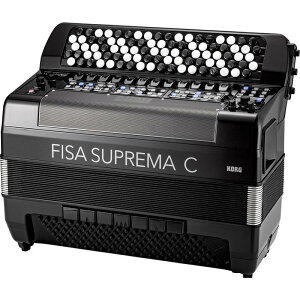 FISA SUPREMA C BUTTON MATTE BLACK �{�^���� �d�q�A�R�[�f�B�I�� (FSUP-B MBK) ���^ 92�{�^�� 120�x�[�X AERO DIGITAL INSTRUMENT �R���O �t�B�T �X�v���} �N���}�`�b�N KORG (�V�i)