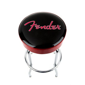 翌日配達 【期間限定セール】 Fender(R) Red Sparkle Logo Barstool， Black/Red Sparkle 30[#9192022003] Fender USA (新品)