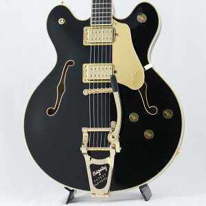 Professional Collection Broadkaster LX Center Block with String-Thru Bigsby and Gold Hardware (Black/Ebony) GRETSCH (�V�i)