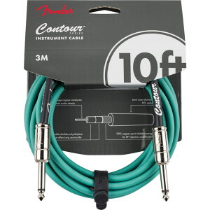 CONTOUR SERIES INSTRUMENT CABLE (10feet/SHERWOOD GREEN)(#0990571146) Fender USA (�V�i)