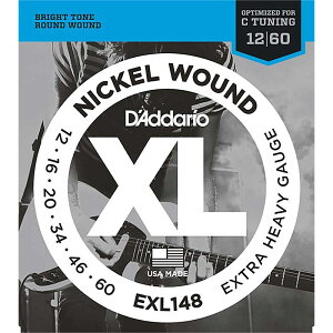 XL Nickel Electric Guitar Strings EXL148 (Extra Heavy/12-60) DfAddario (Vi)