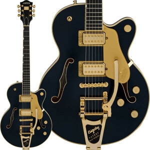 Professional Collection Broadkaster Jr. LX Center Block with String-Thru Bigsby iMidnight Sapphire^Ebonyj GRETSCH (Vi)