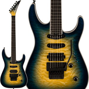 Pro Plus Series Soloist SLA3Q (Amber Blue Burst/Ebony) Jackson (Vi)