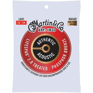 Authentic Acoustic LIFESPAN 2.0 92/8 Phosphor Bronze MA540T [Light/12-54] MARTIN (�V�i)