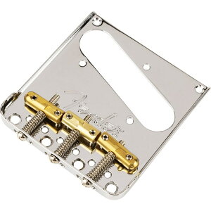 yubNtCf[Z[z 3-Saddle Top-Load/String-Through Tele Bridge with Compensated Brass Bullet Saddles [0990808000] Fender USA (Vi)