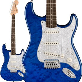 あす楽 Affinity Series Stratocaster QMT (Sapphire Blue Transparent)[国内イケベ独占販売！] Squier by Fender (新品)