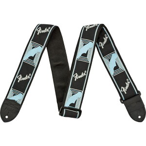 yNX}XZ[z Monogrammed Strap Black/Light Grey/Blue (#0990681502) Fender USA (Vi)
