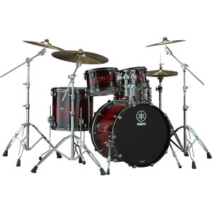 LIVE CUSTOM HYBRID OAK 4pc Drum Set [LHB2216UMS + LHP6F3UMS (BD22�C FT16�C TT12��10) / UZU �}�O�}�T���o�[�X�g] YAMAHA (�V�i)
