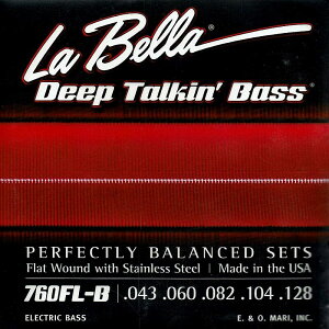 760FL-B / Flat Wound Stainless Steel Bass Strings [5strings] La Bella (�V�i)
