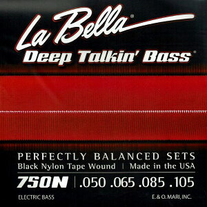 750N Black Nylon Tape Wound [4strings] La Bella (�V�i)