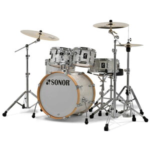 SN-AQ2ST #WHP [AQ2 STUDIO Shell Set / White Pearl] �y�V���o���A�n�[�h�E�F�A�ʔ��z SONOR (�V�i)
