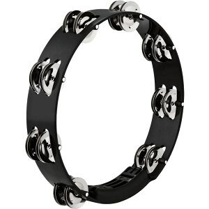HTT10BK [Headliner Series Tour Tambourine / Steel Jingle 2 row] MEINL (�V�i)