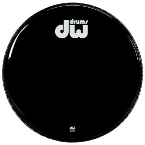 DRDHGB22KNV [Single Ply Gloss Black Non-Vented Bass Drum Head / 22inch] dw (�V�i)