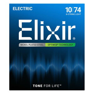 yňSALEz Electric Nickel Plated Steel with OPTIWEB Coating #19062 (8-string Light/10-74) ELIXIR (Vi)