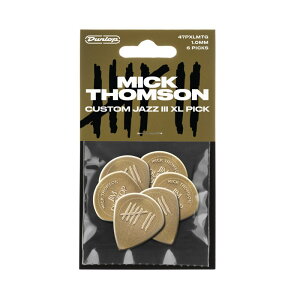 �y����GW�Z�[���zMICK THOMSON CUSTOM JAZZ III XL PICK-6PICKS [47PXLMTG] Dunlop (Jim Dunlop) (�V�i)