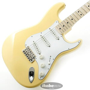 zB Yngwie Malmsteen Stratocaster (Yellow White) Fender Made in Japan (Vi)