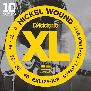 XL Nickel Multi-Packs Electric Guitar Strings EXL125-10P [10 Set Pack] D�fAddario (�V�i)