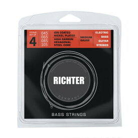 【夏のボーナスセール】 ＃1807 Electric Bass 4String set [45-105/Medium Gauge] Richter Straps (新品)