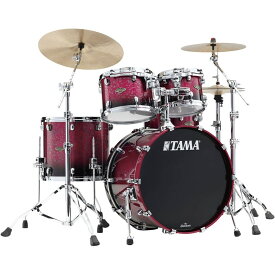 Starclassic Walnut/Birch 4pc Drum Kit - Molten Dark Raspberry Fade [WBS42S-MDR] TAMA (新品)