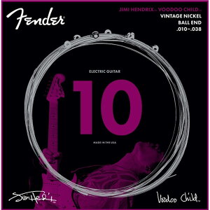 JIMI HENDRIX VOODOO CHILD BALL END VINTAGE NICKEL 10-38 [GLM^[](#0730150609) Fender USA (Vi)