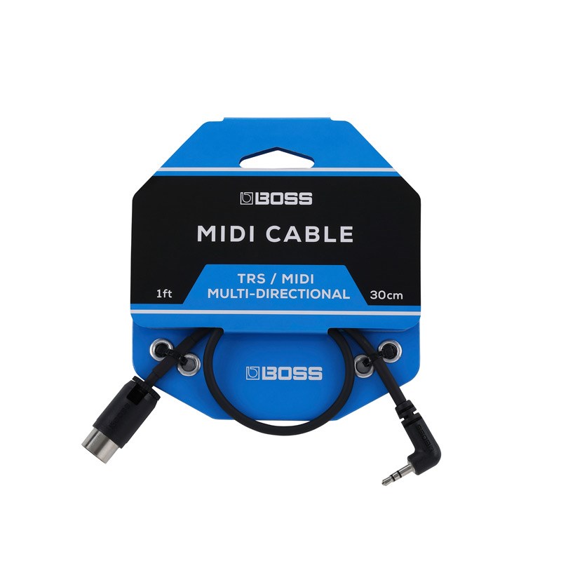 贈物 MIDI 数量は多 ケーブル BOSS BMIDI-1-35 30cm 3.5mm TRS Cable