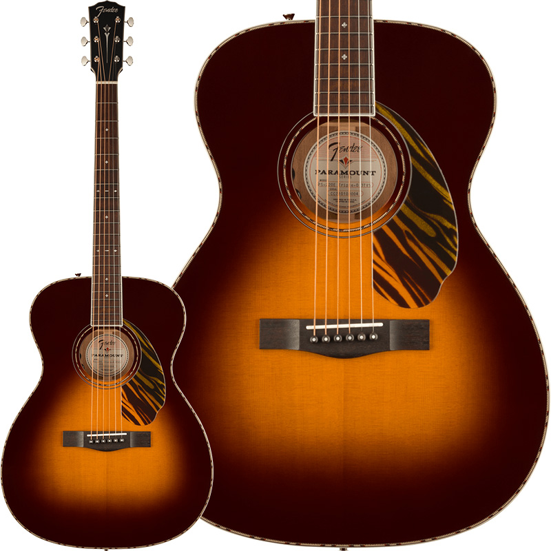 エレクトリック アコースティックギター 海外並行輸入正規品 Fender Acoustics PO-220E 価格は安く ご予約受付中 Vintage 3-Tone Sunburst