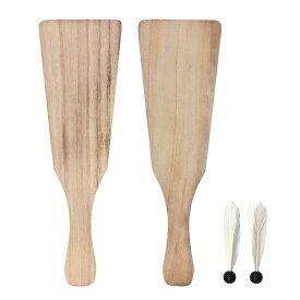 【訳あり品】羽子板（桐）と羽根2個セット【 桐板 お正月 制作 お絵かき 羽子板 スポーツ お得 池田工業社 】