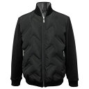 2025秋冬新作 カステルバジャック 裏起毛スウェット×ダウンジャケット (黒) (M)(L)(LL)JK*02721547710899【25/10/23】【ストレッチ】【保温】【防寒】【ジャンパー】【エンボス】【CASTELBAJAC/メンズ/服/取扱店/ゴルフ】【スポーツ】【楽ギフ_包装】