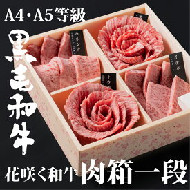 【 母の日 早得 ポイント8倍 4月末まで 】A4等級以上!和牛が花咲く「 肉箱 .一段」食べ比べ 肉ギフト 焼肉 贅沢 牛 高級肉 ギフト お取り寄せグルメ 牛肉 高級 肉 お歳暮 内祝 贈り物 プレゼント お祝い 誕生日 母の日 父の日 肉おせち