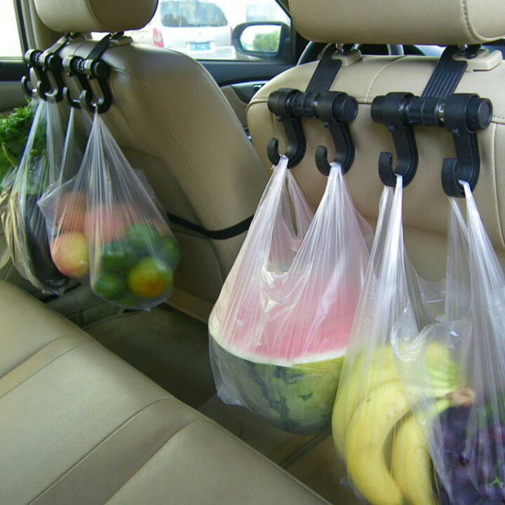 Adori 車用収納フックシート フックあらゆる車種に ホルダー コート ハンガー 後部座席 レジ袋 ヘッドレスト フック かばんやバッグ